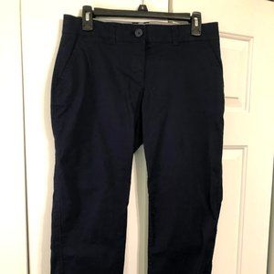 Crown & Ivy Straight Leg Navy Capris
